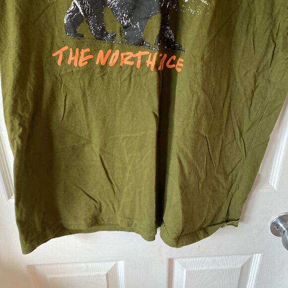 North Face Shirt Mens XL Green Bear Mountain Graphic Outdoor Tee Short Sleeve - Picture 5 of 10